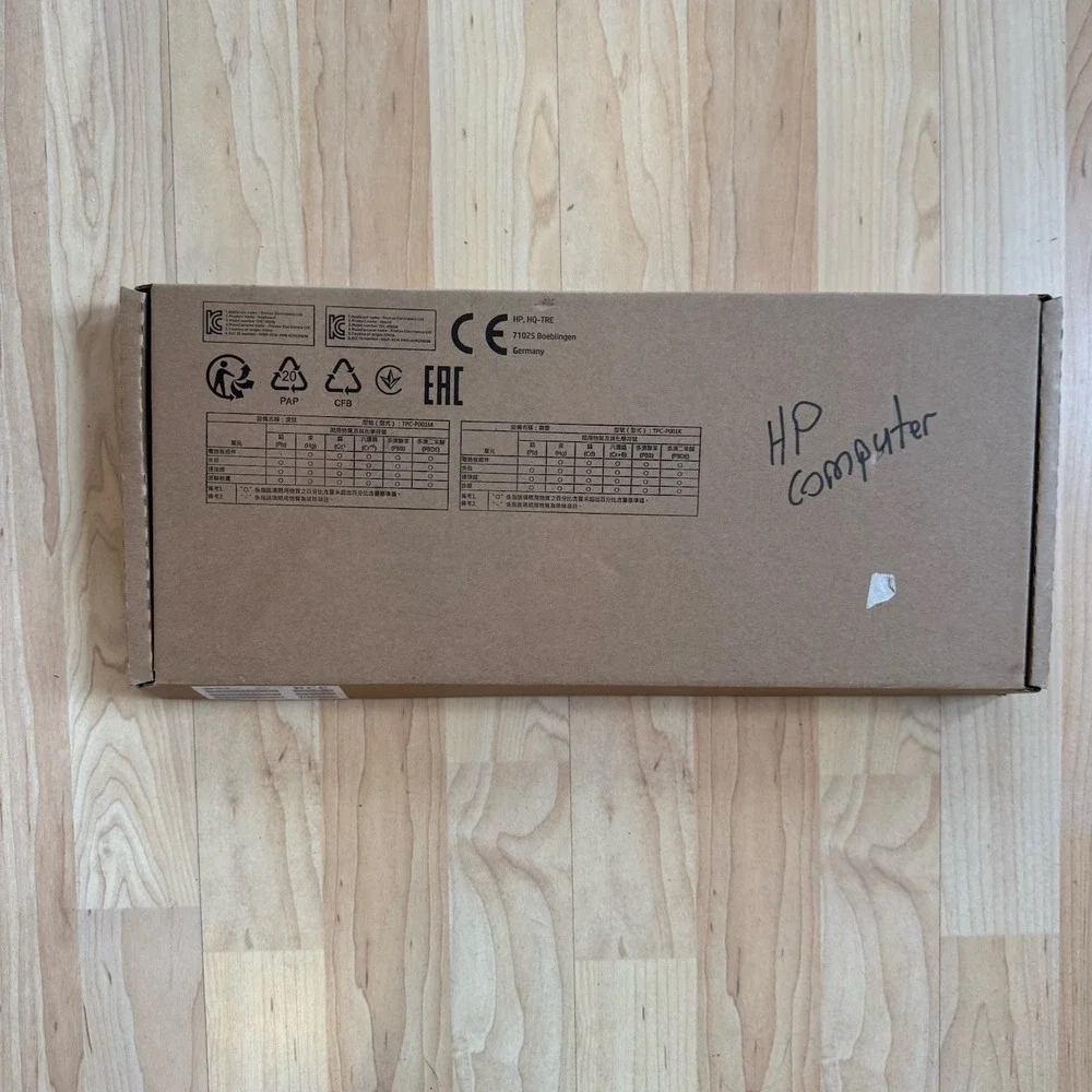 HP Lifestyle Wired Keyboard NIB Slim TPC-POO1K w/ Mouse TPC-C002M USB